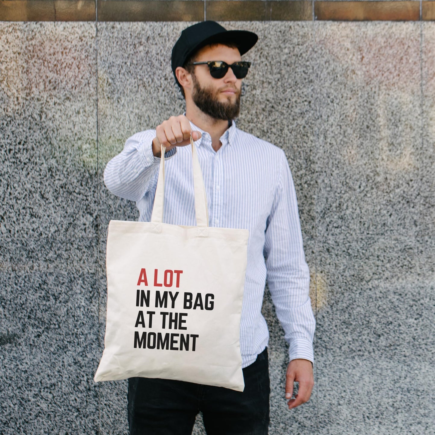 Be Buz Stylish Music Lovers Tote Bag- A Lot In My Bag at the Moment Music Concert Reusable Casual for Work Shopping Travel womens tote gift for him her