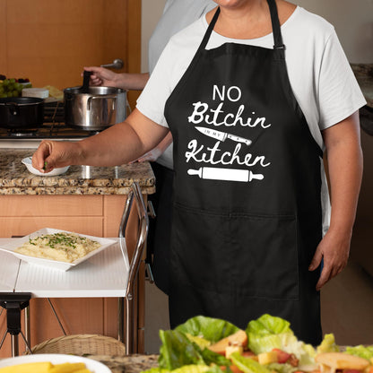 Be Buz No Bitchin In My Kitchen Aprons for Women Funny Printed Apron Gift for her Chef Apron Kitchen Apron BBQ Apron Gift Baking Apron Gift for MOM