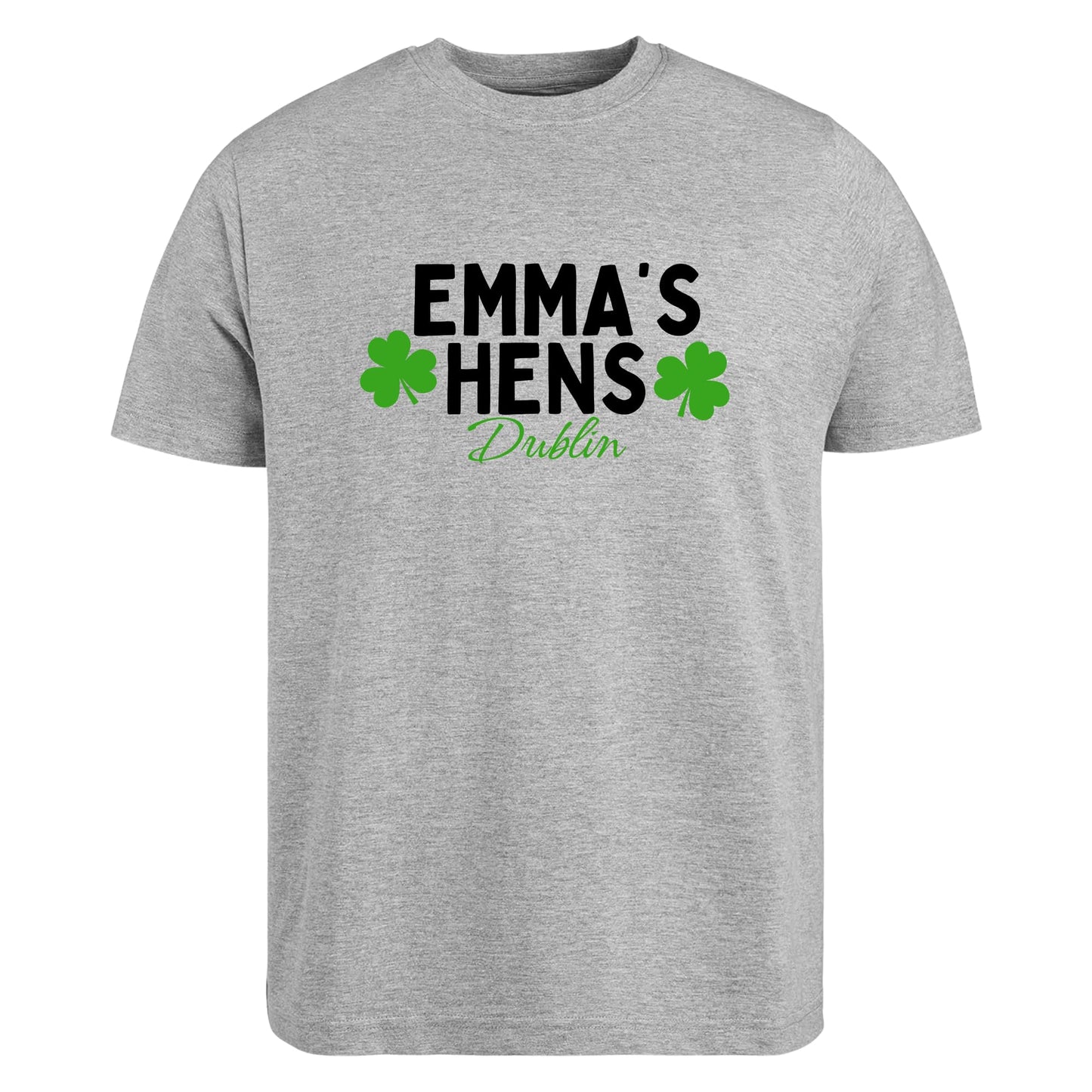 Be Buz Ladies Custom Name Irish Hens T-Shirt – Personalized Women’s Dublin Hen Party Tee – Girls Trip Birthday Christmas Weekend Gift - Top Tee