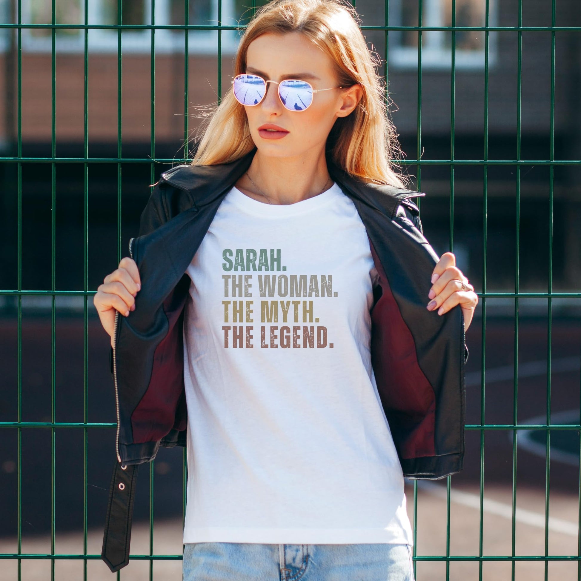 Be Buz Custom Name The Woman The Myth The Legend T-Shirt Personalized Women's Tee Funny Gift for Mom, Wife, Sister - Top Tee