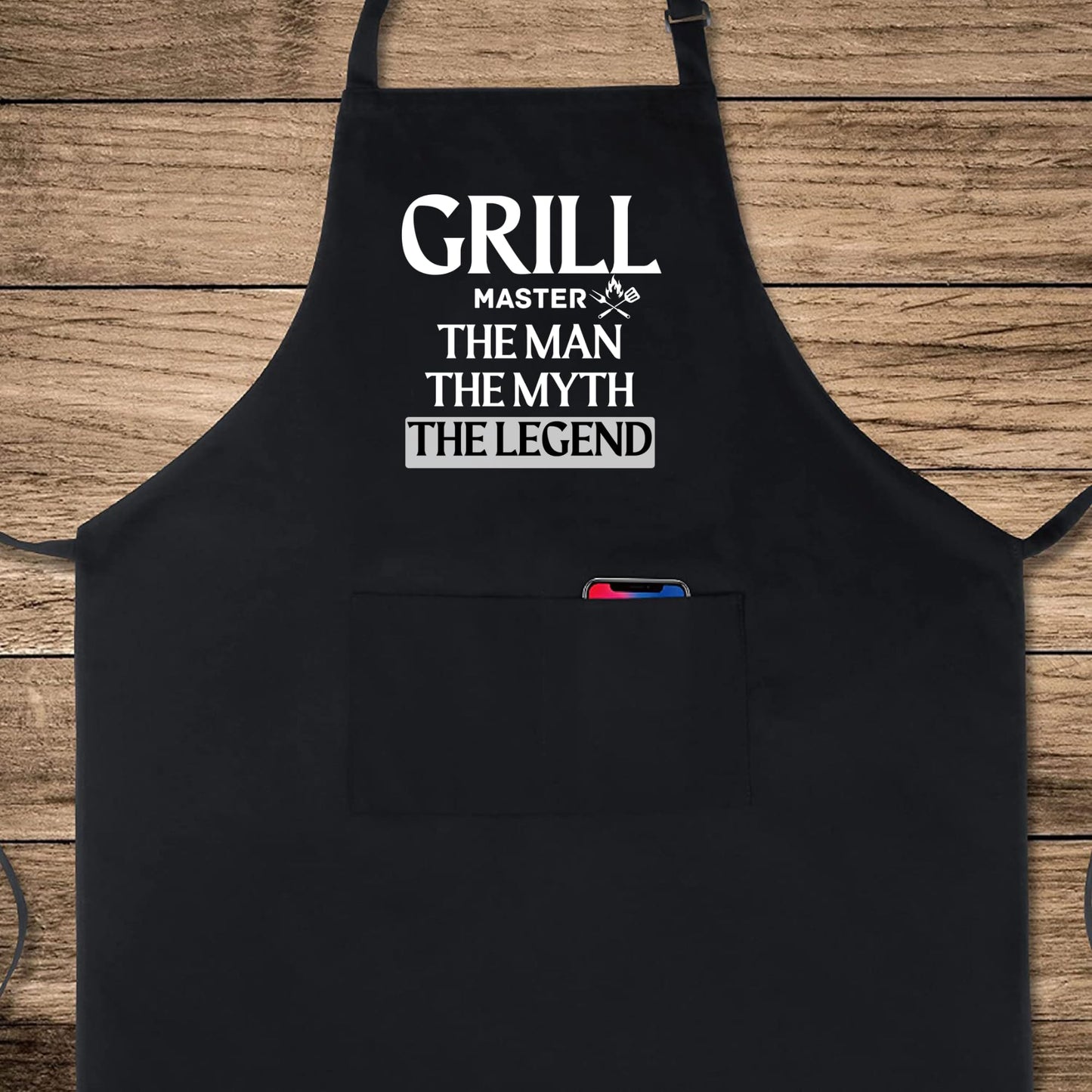 Be Buz Grill Master The Man The Myth The Legend Aprons for men Funny Printed Apron Gift for him Chef Apron Kitchen Apron BBQ Apron Gift Baking Apron Father Day Gift