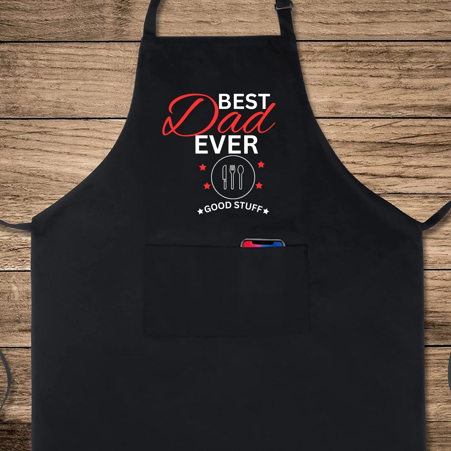 Best Dad Ever Good Stuff Funny Aprons for Mens Dad Aprons Gift for Him Chef Apron Kitchen Apron BBQ Apron Grill Apron Father Day Gift Black Apron