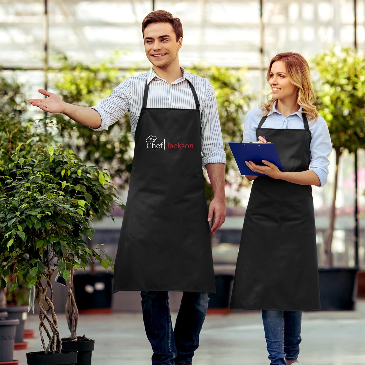 Custom Chef Name Personalized Apron Dad BBQ Custom Apron Adjustable Bib Apron for Men and Women Unique Gift for Chefs BBQ Grillers Bakers and Cooking Enthusiasts