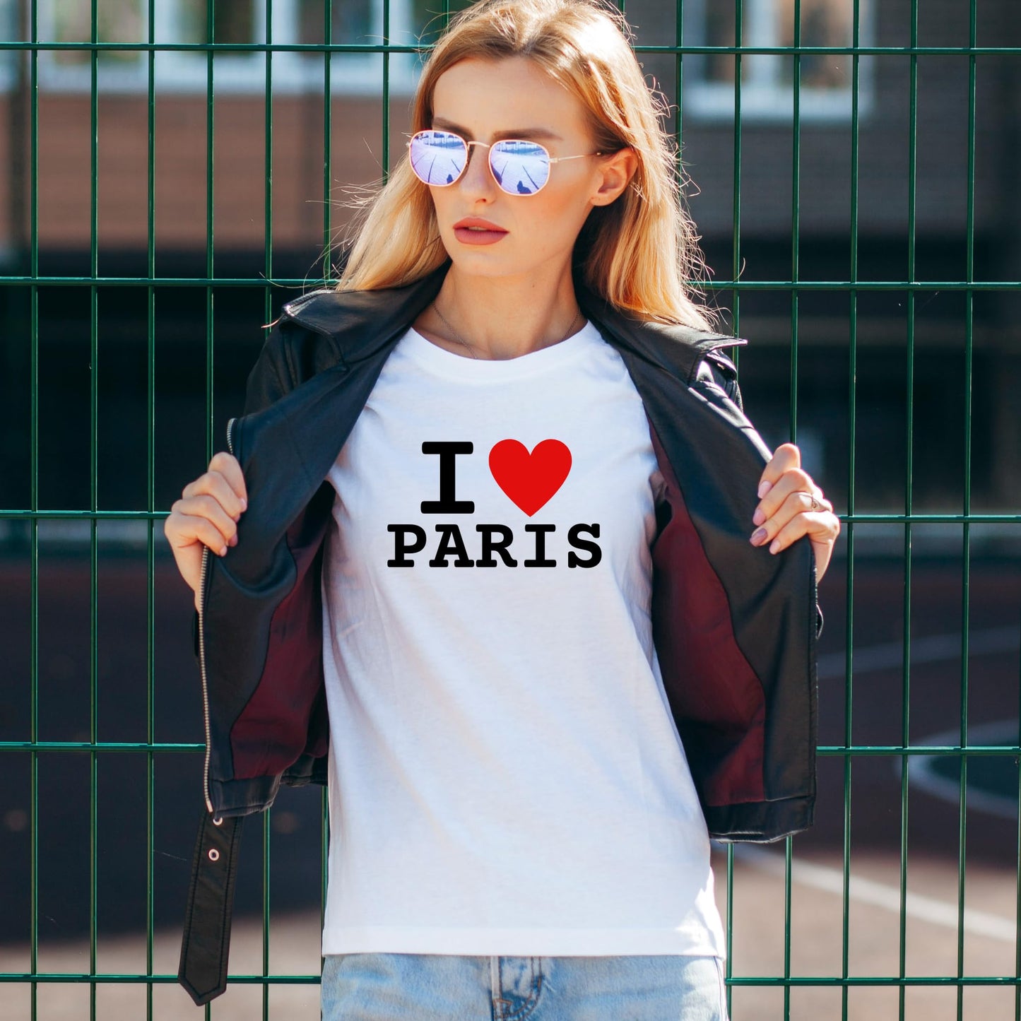 Be Buz I Love Paris T-Shirt Unisex Graphic Tee with Classic Heart Design Trendy France Souvenir Shirt for Men and Women French City Pride Tee - Top Tee