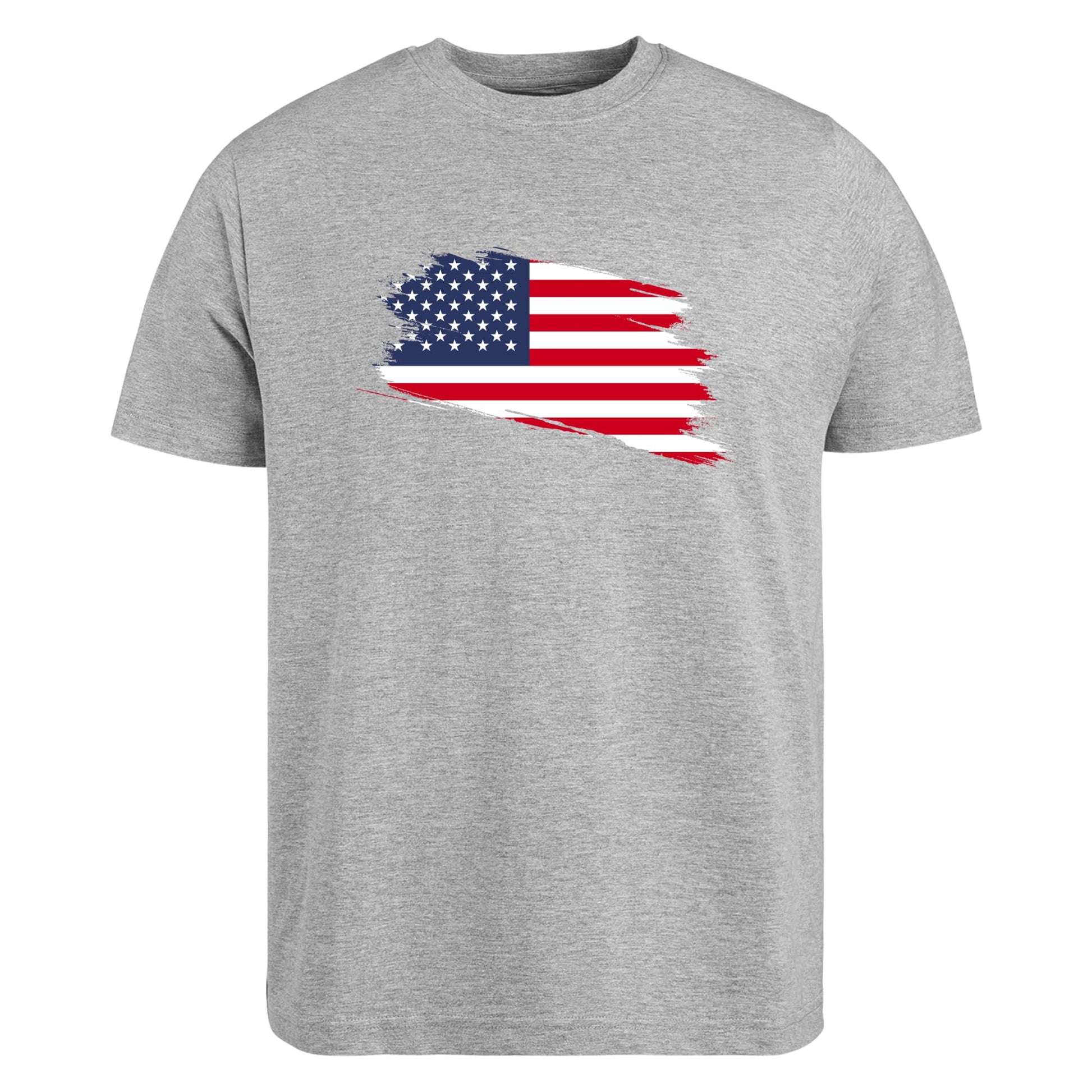 Be Buz American Flag T-Shirt USA Patriotic Shirt for Men and Women 4th of July, Veterans Day, Memorial Day Distressed Flag Graphic Tee - Top Tee