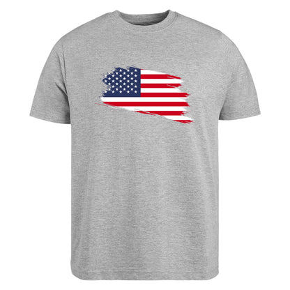 Be Buz American Flag T-Shirt USA Patriotic Shirt for Men and Women 4th of July, Veterans Day, Memorial Day Distressed Flag Graphic Tee