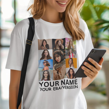 Be Buz Custom Photo T-Shirt Era's Tour Personalized Concert Shirt with Your Picture Bachelorette Party Gift for Women Men for Birthday Valentines - Top Tee