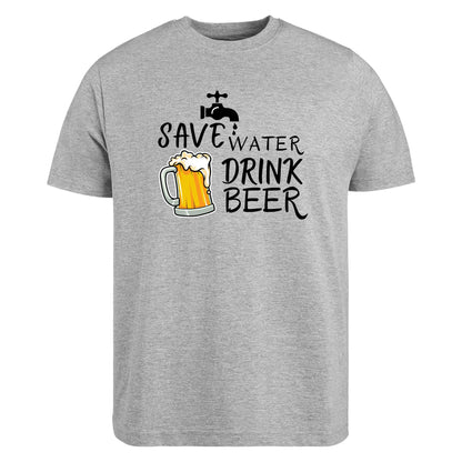 Be Buz Save Water Drink Beer T-Shirt Beer Lover Tee Drinking Humor Shirt for Men Beer Fans Gift for Him Alcohol Tee