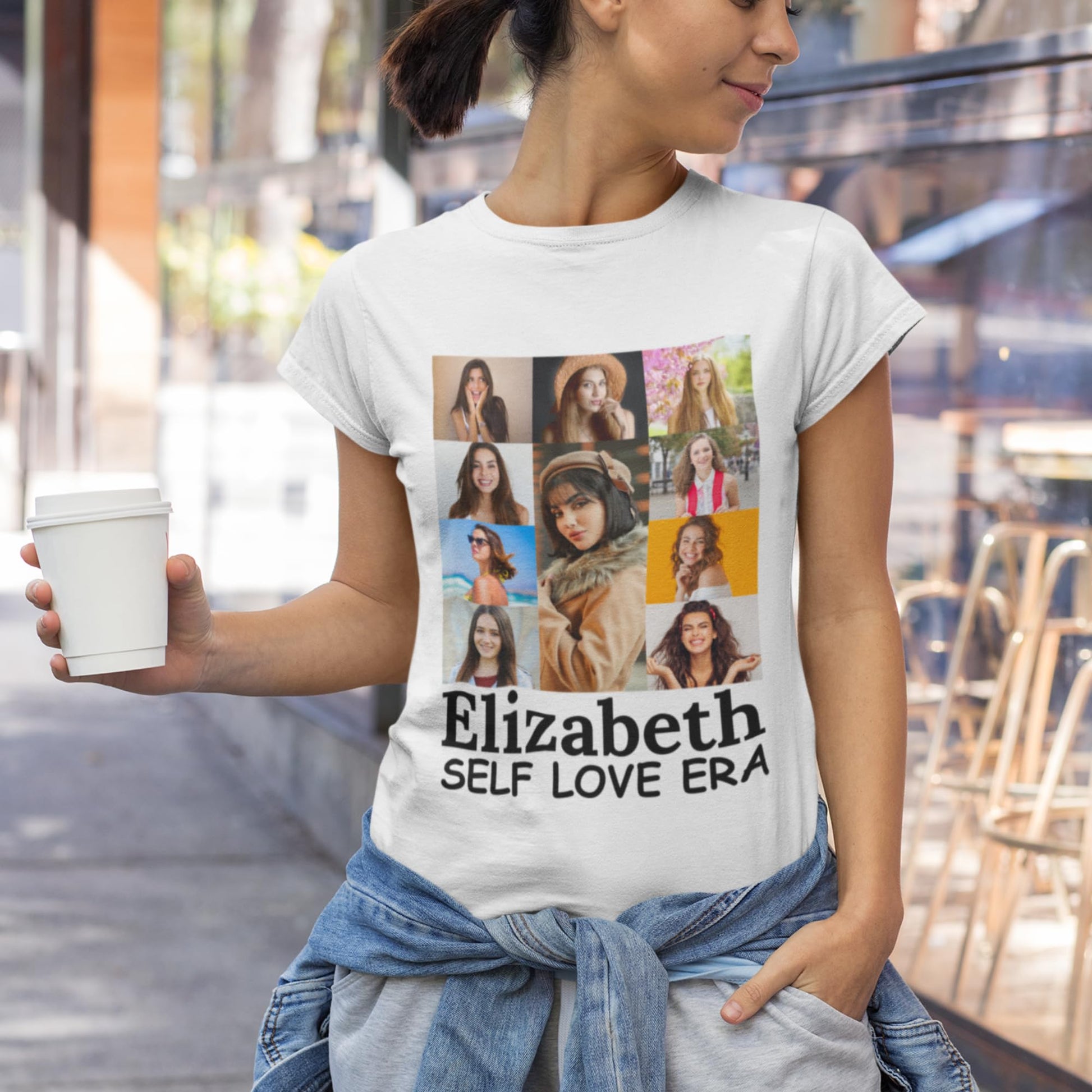 Be Buz Custom Photo T-Shirt Era's Tour Personalized Concert Shirt with Your Picture Bachelorette Party Gift for Women Men for Birthday Valentines - Top Tee