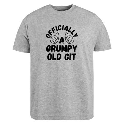 Be Buz Officially a Grumpy Old Git T-Shirt Funny Old Man Birthday Gift Sarcastic Aging Shirt Gift for Dad Grandpa Husband - Top Tee