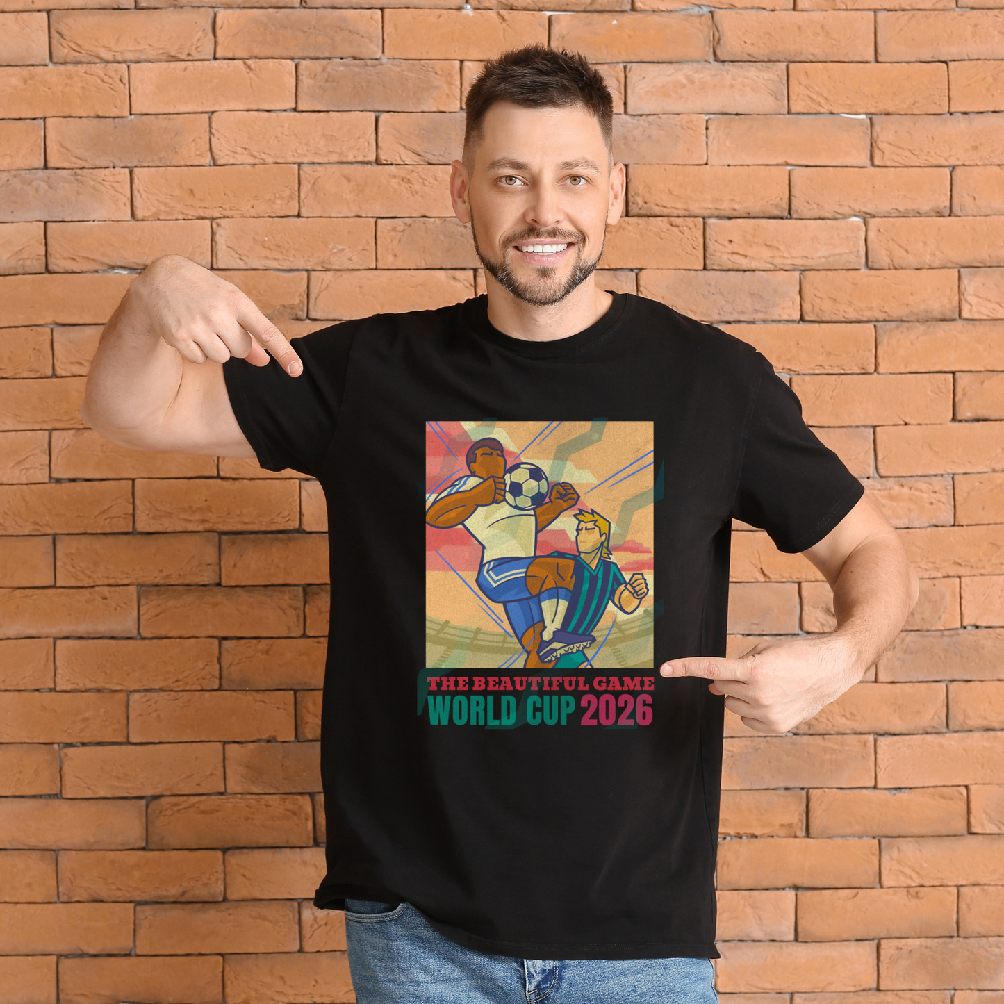 The Beautiful Game – Retro World Cup 2026 T-Shirt | Vintage Football Graphic Tee | FIFA Fan Gift - Top Tee