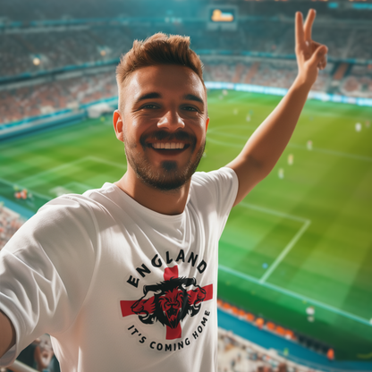 England - Its Coming Home World Cup 2026 T-Shirt | Football Graphic Tee | Football Fan Gift