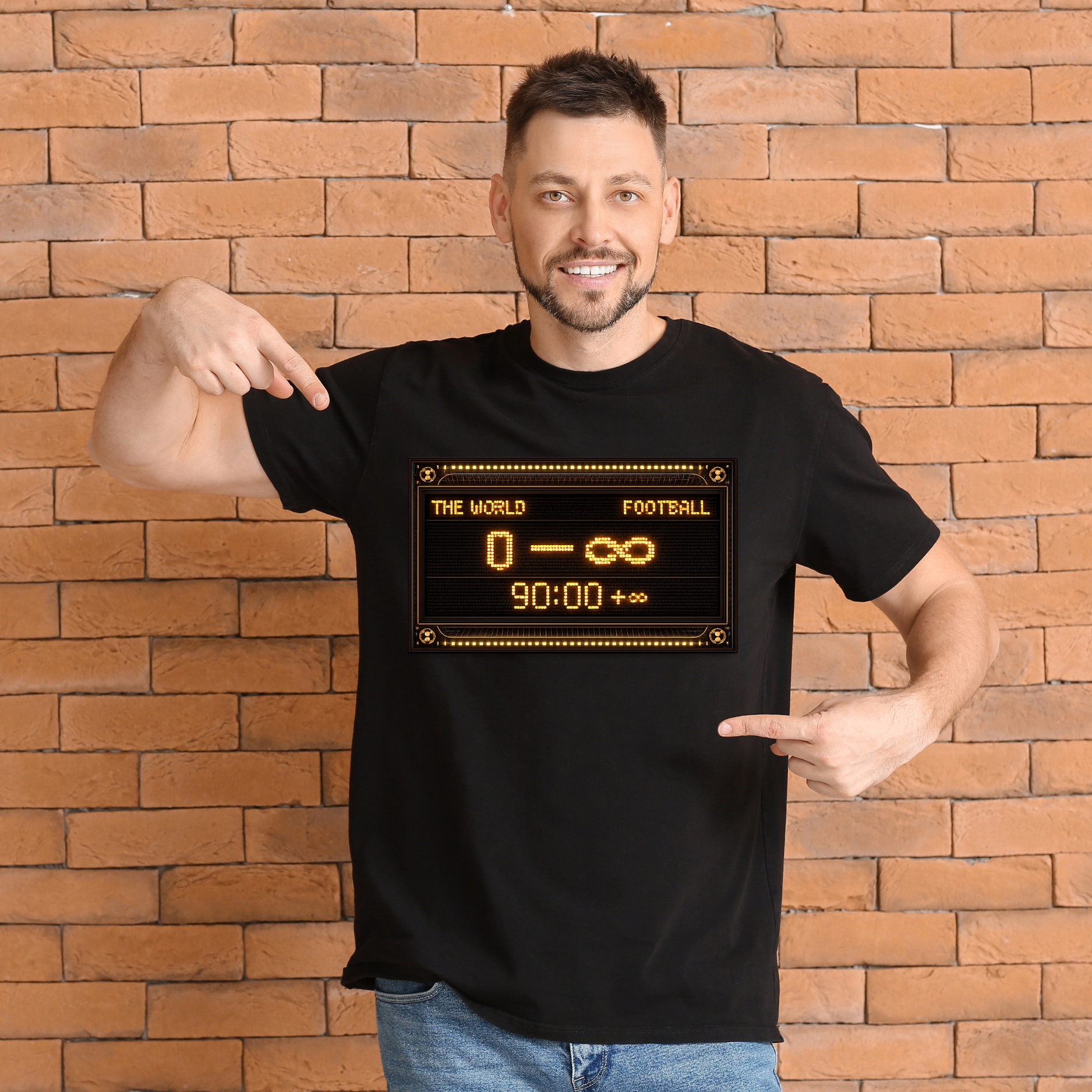 Retro Scoreboard Football T-Shirt – 90:00 +∞ – World Cup 2026 - Top Tee