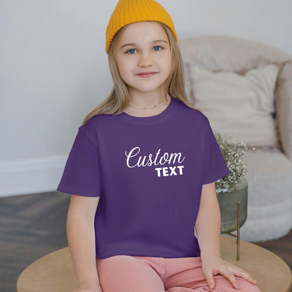 Personalised Kids tshirt - Childrens Custom Text tshirt - kids Name tshirt, Personalised Custom Text Party Gift Boys Girls Kids T-Shirts