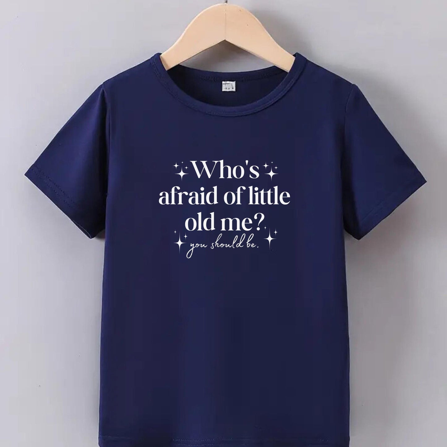 Who&#39;s Afraid of Little Old Me Kids tshirt | Kids Gift | Funny Kids T-Shirt | Perfect Gift for Little Ones