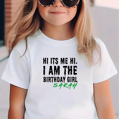 It's Me Hi, I'm the Birthday Kid – Personalised T-Shirt