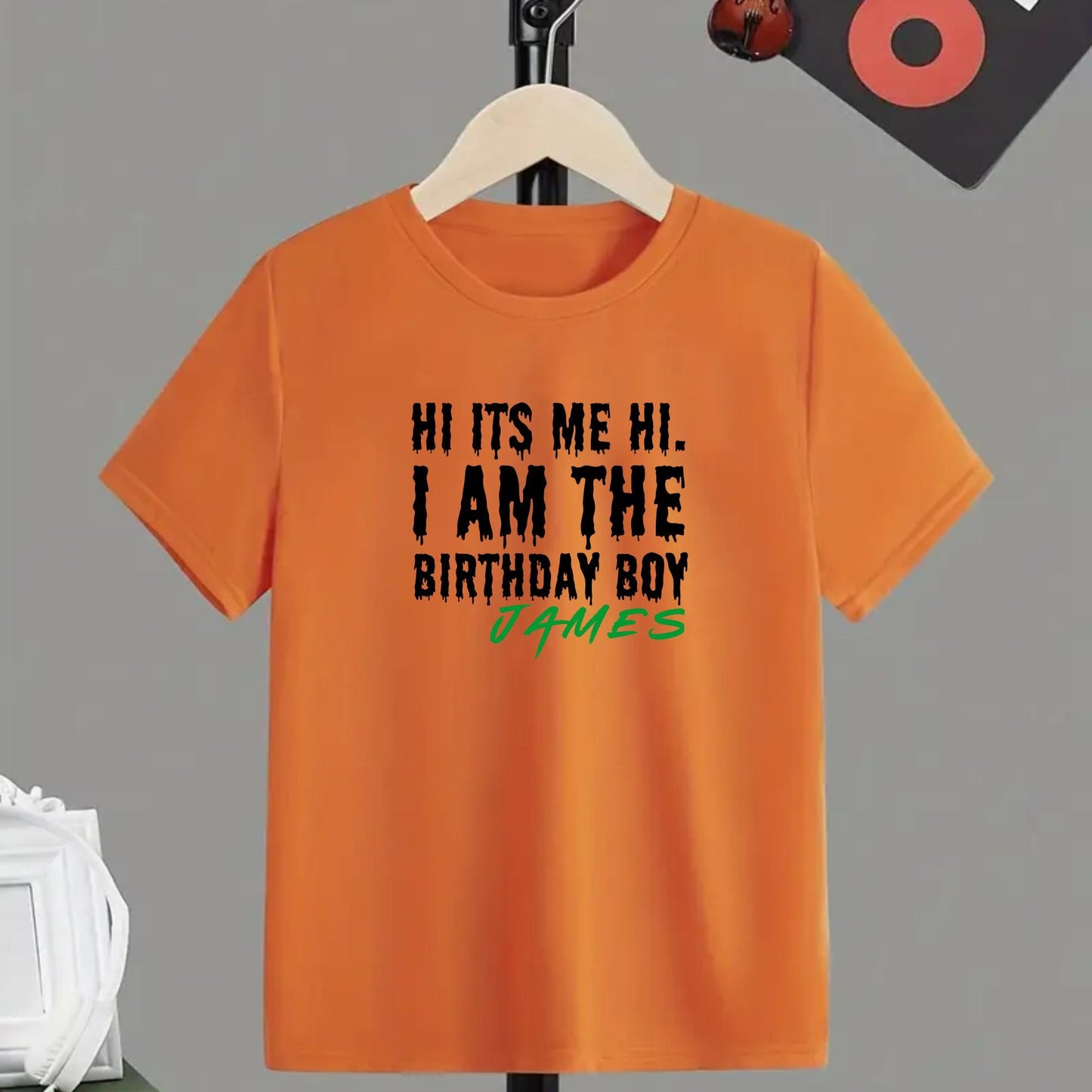 It&#39;s me Hi I&#39;m the Birthday Girl / Boy Kids T-shirt, Custom Birthday Name T-shirt, Custom Kids Birthday tshirt, Personalised Birthday tshirt