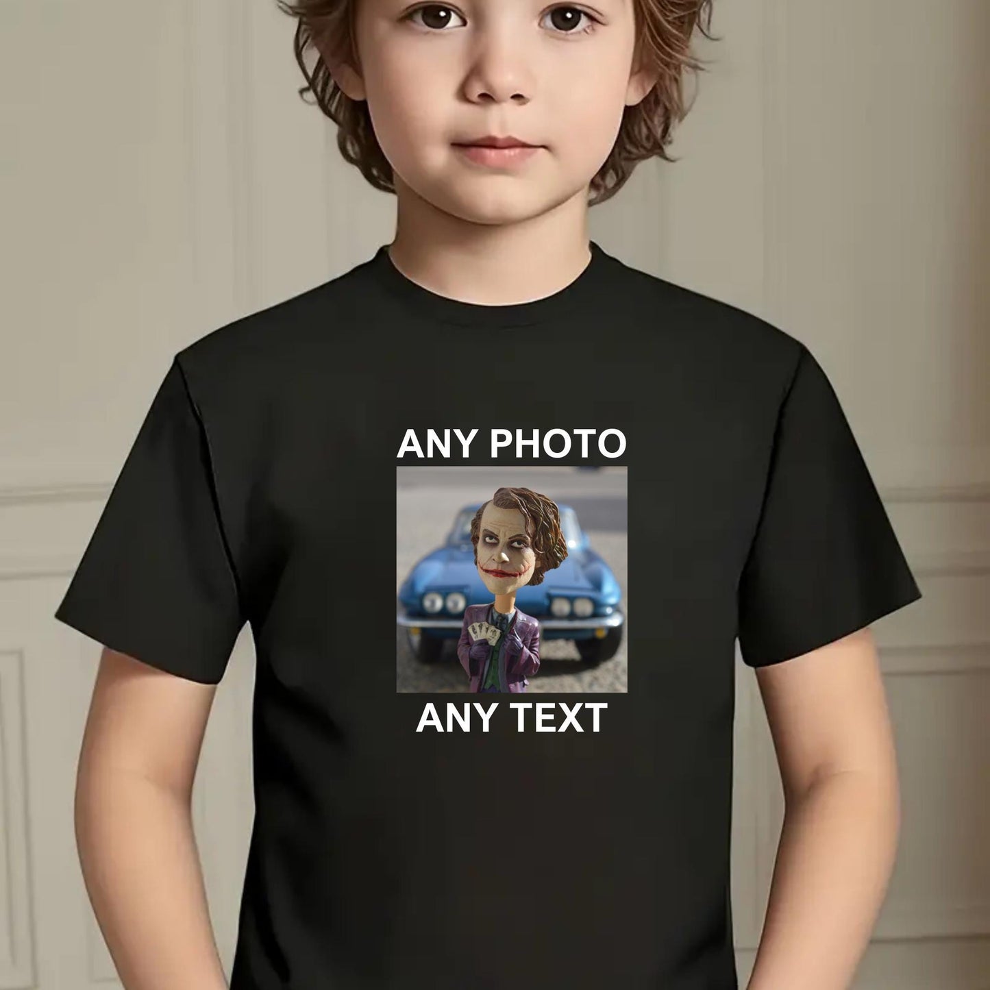 Personalised Kids Photo tshirt - Childrens Custom Photo and Text tshirt - kids Name tshirt, Custom Design tshirt, Your Own Photo Tee