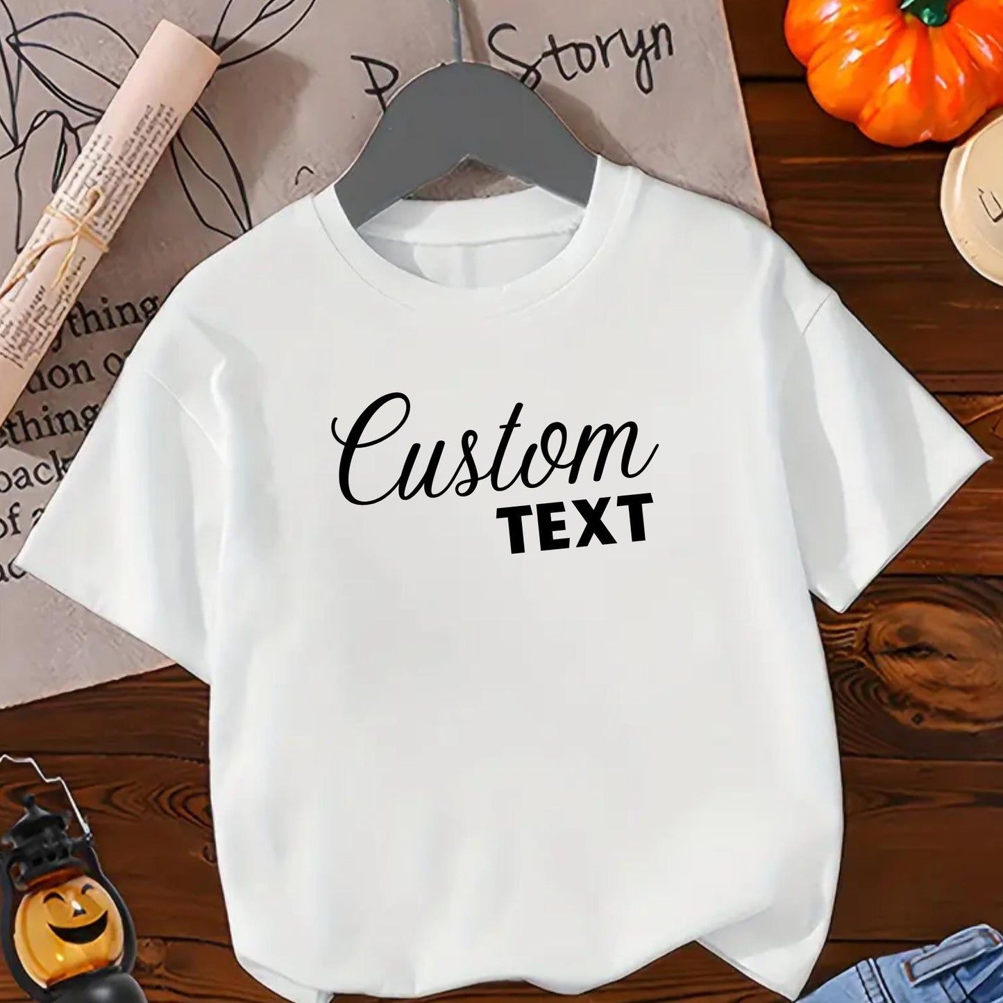 Personalised Kids tshirt - Childrens Custom Text tshirt - kids Name tshirt, Personalised Custom Text Party Gift Boys Girls Kids T-Shirts