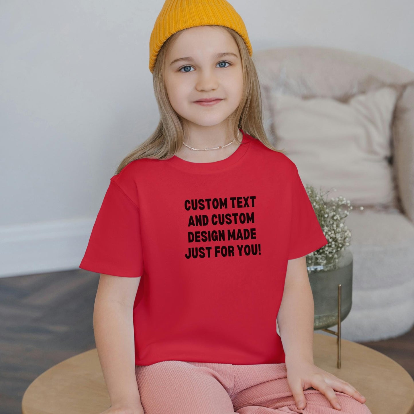 Custom Text & Image Kids tshirt, Childrens Custom Text tshirt, kids Name tshirt, Personalised Custom Text Party Gift Boys Girls Kids