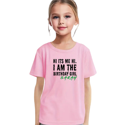 It's Me Hi, I'm the Birthday Kid – Personalised T-Shirt