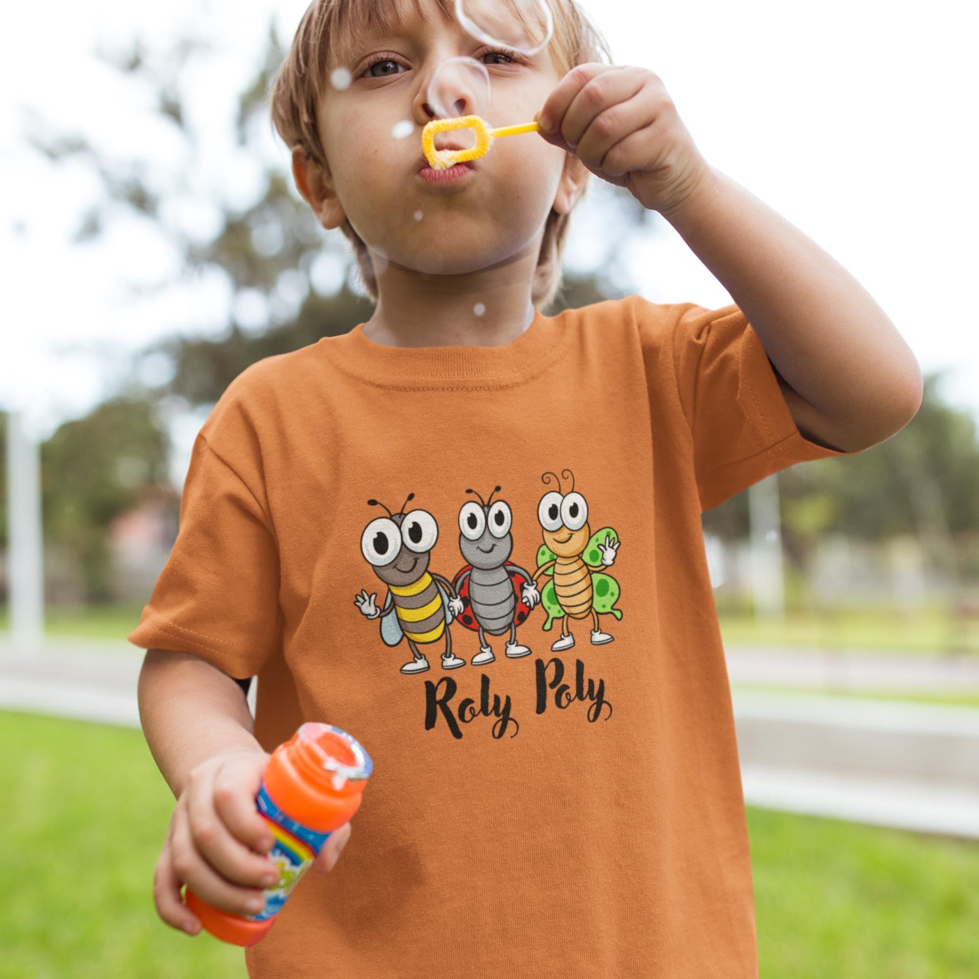 Roly Poly Bug – Funny Kids T-Shirt - Top Tee