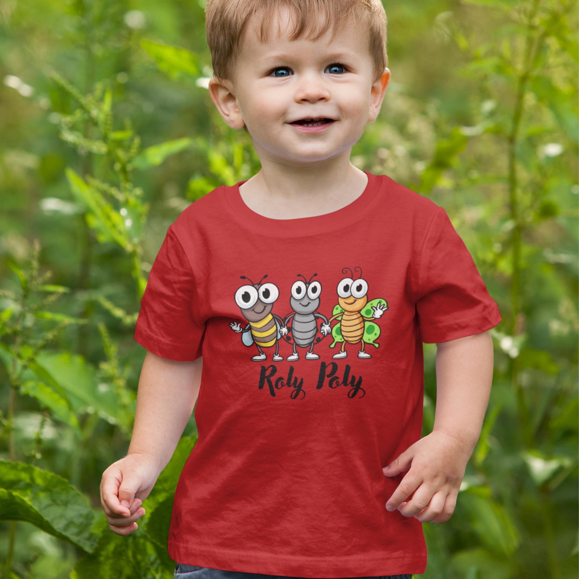 Roly Poly Bug – Funny Kids T-Shirt - Top Tee