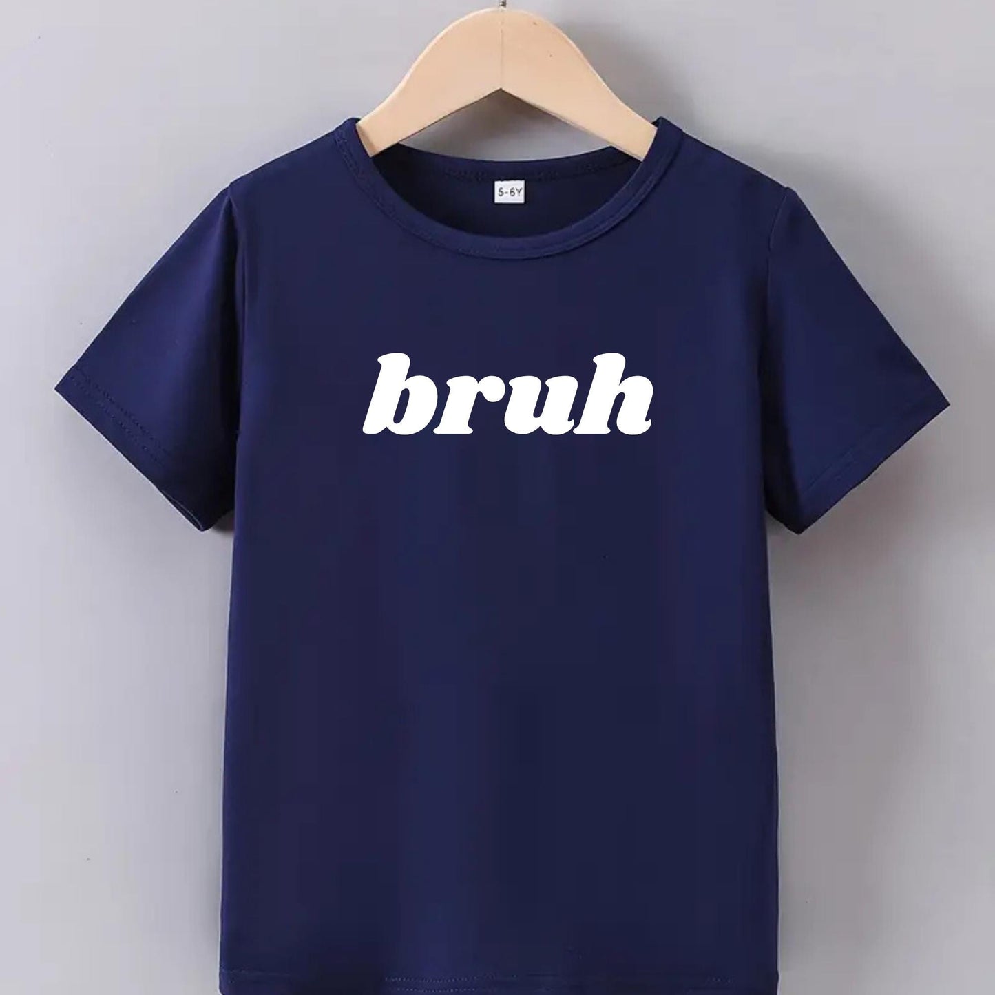 Bruh Kids T-Shirt – Funny Meme Shirt for Kids – Graphic Tee – Trendy Kids Shirt for Gamers and Meme Fans