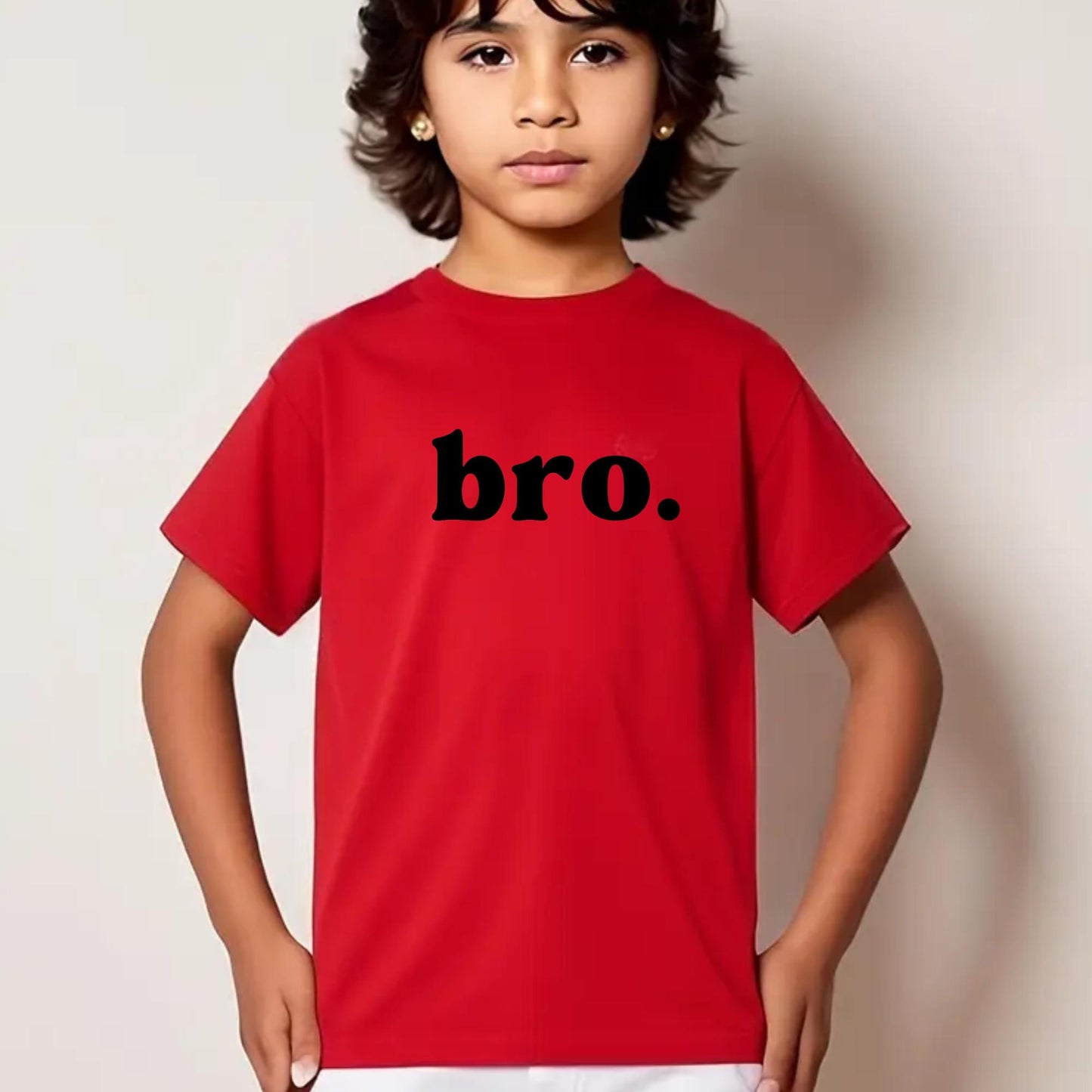 BRO. Kids T-Shirt – Minimalist Sibling Shirt for Boys – Big Brother Little Brother Tee – Cool Toddler Outfit