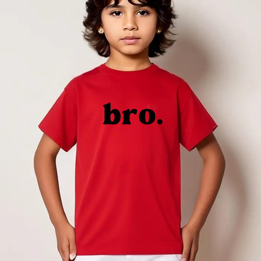 BRO. Kids T-Shirt – Minimalist Sibling Shirt for Boys – Big Brother Little Brother Tee – Cool Toddler Outfit