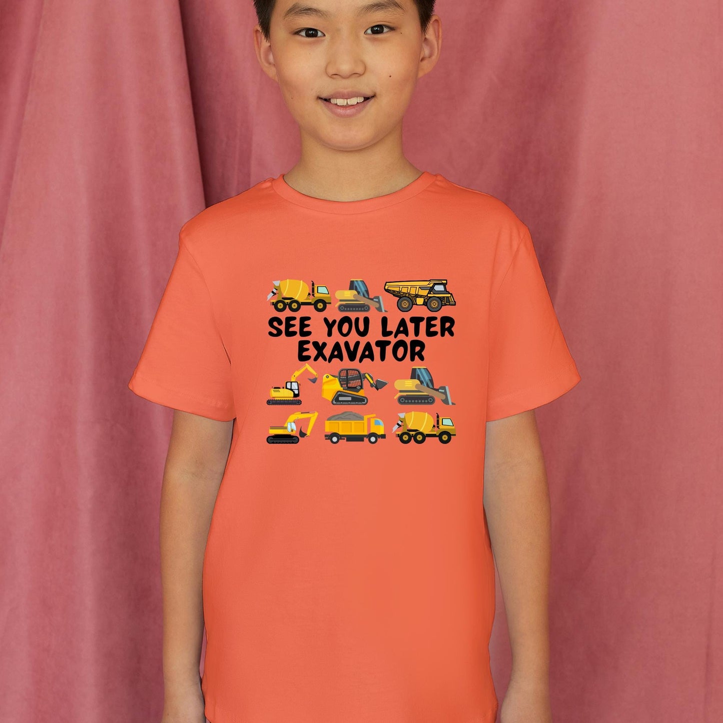 See You Later Excavator Shirt – Funny Construction Truck T-Shirt for Kids – Boys Excavator Shirt –Toddler Vehicle Lover Gift –Cute Truck Tee