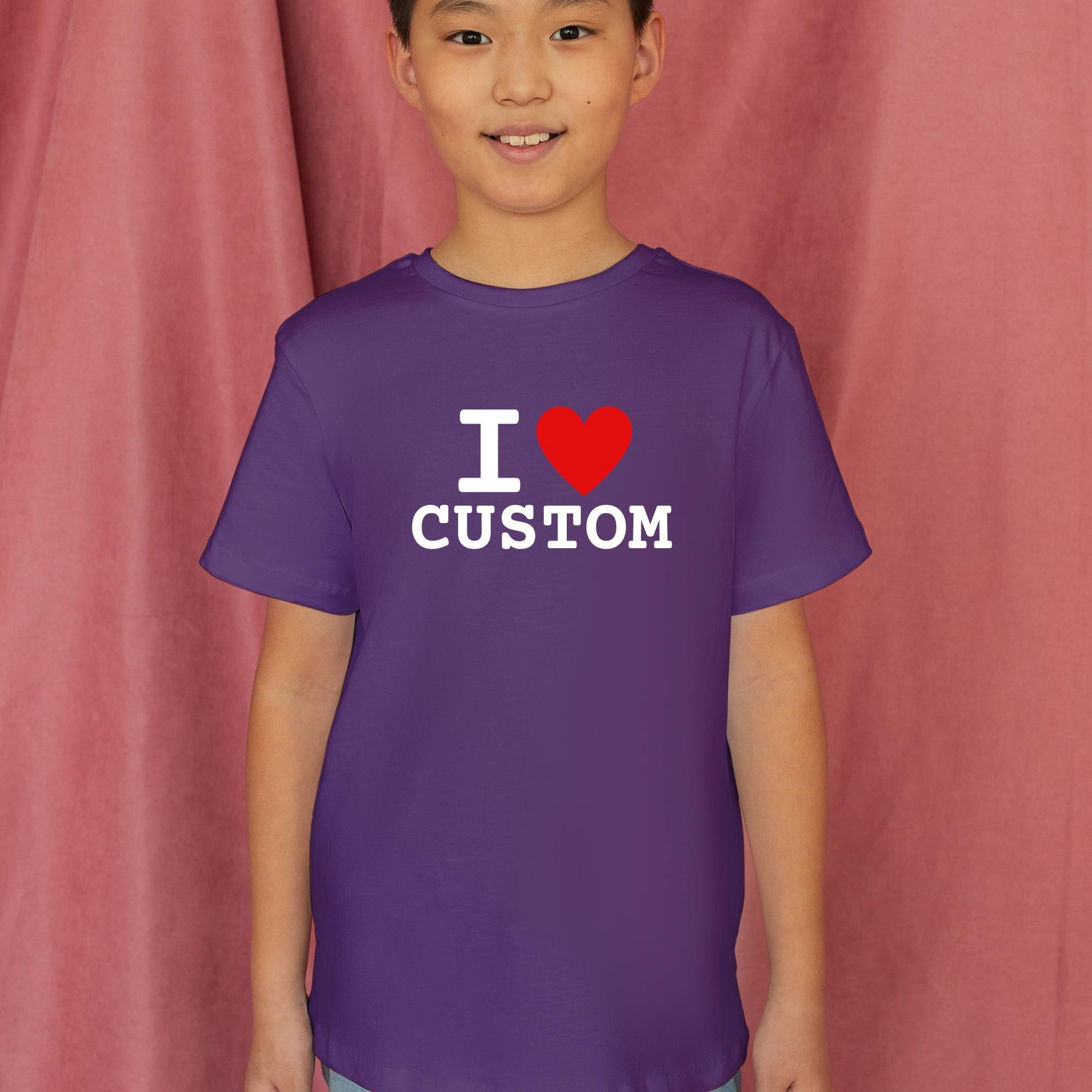 I Love [Custom] – Personalised Kids T-Shirt - Top Tee