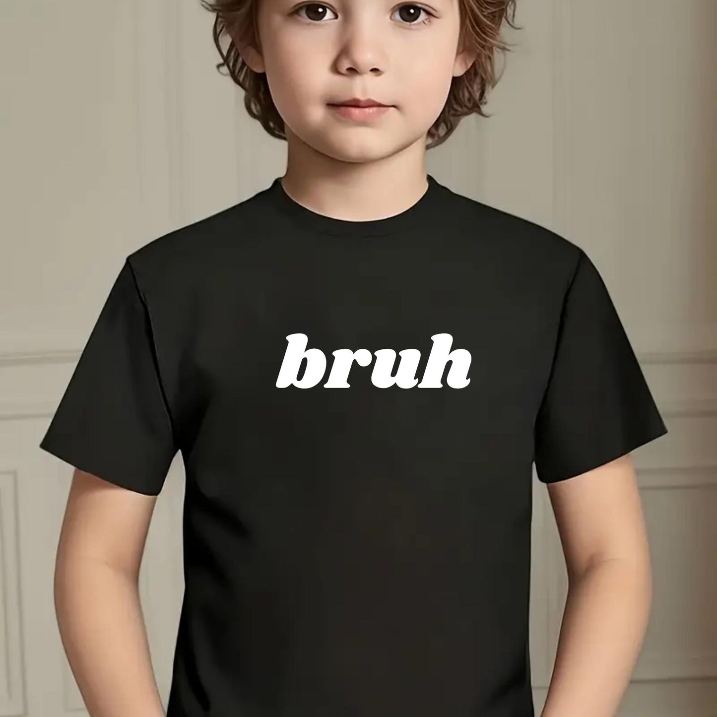 Bruh Kids T-Shirt – Funny Meme Shirt for Kids – Graphic Tee – Trendy Kids Shirt for Gamers and Meme Fans