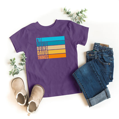 I'm [Name] Doing [Name] Things – Personalised Kids T-Shirt
