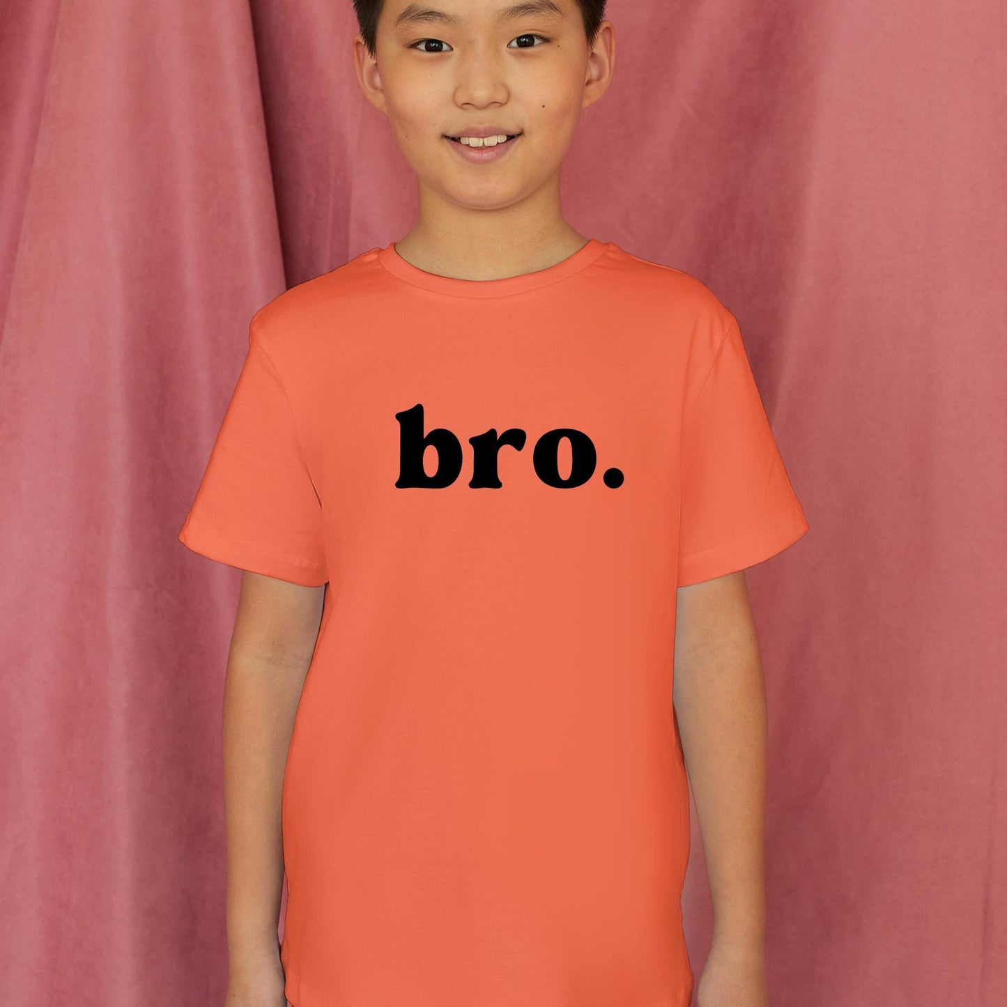 BRO. Kids T-Shirt – Minimalist Sibling Shirt for Boys – Big Brother Little Brother Tee – Cool Toddler Outfit