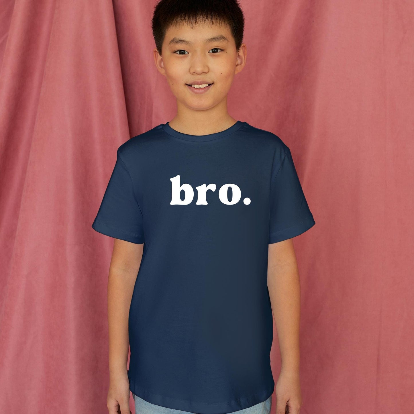 BRO. Kids T-Shirt – Minimalist Sibling Shirt for Boys – Big Brother Little Brother Tee – Cool Toddler Outfit