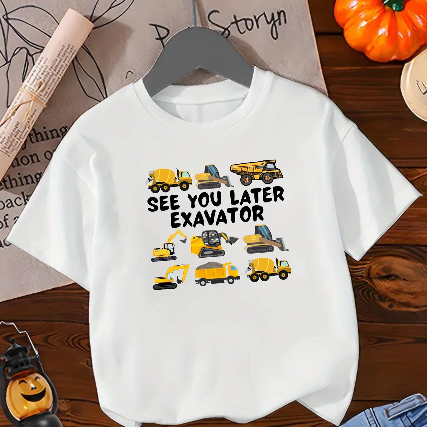 See You Later Excavator Shirt – Funny Construction Truck T-Shirt for Kids – Boys Excavator Shirt –Toddler Vehicle Lover Gift –Cute Truck Tee